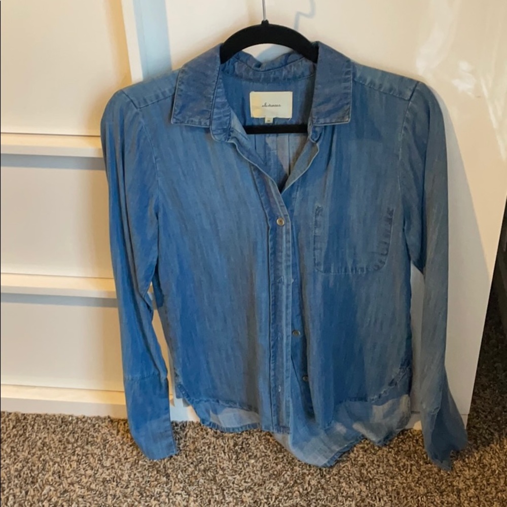 Denim button up